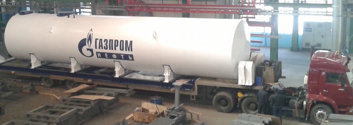 Отгрузка резервуара для хранения светлых нефтепродуктов ОАО "Газпромнефть"
